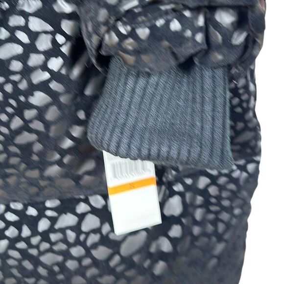 Diane von Furstenberg Metallic Animal Print Down Feather Puffer Jacket Coat Size - Picture 7 of 15